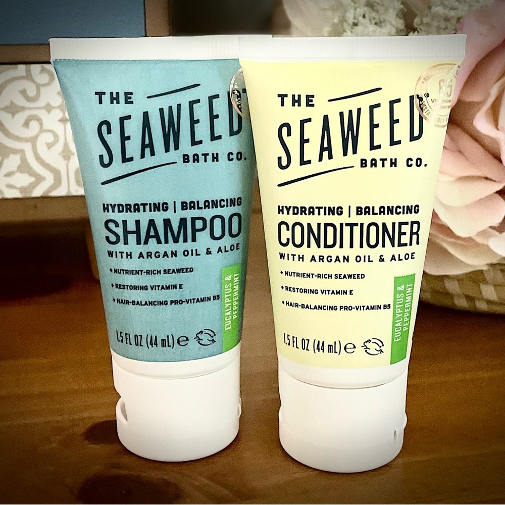The Seaweed Bath Co Shampoo & Conditioner Travel Size 1.5oz Hydrating Balancing